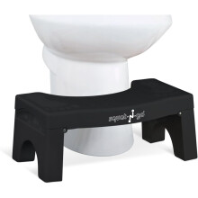 Tabouret pliant Squat N Go pour squats, 18 cm, noir