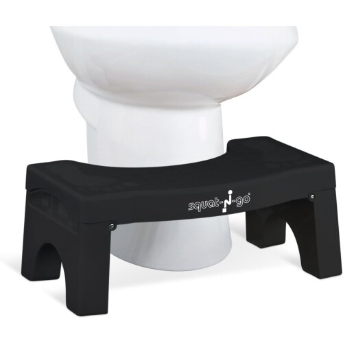 Tabouret pliant Squat N Go pour squats, 18 cm, noir
