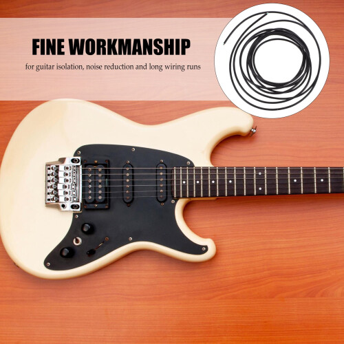 Shielded Guitar Hookup Wire PVC Jacket Black 1Pack 1