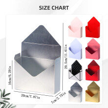 Valentine envelope boxes red folding gift boxes 8-pack