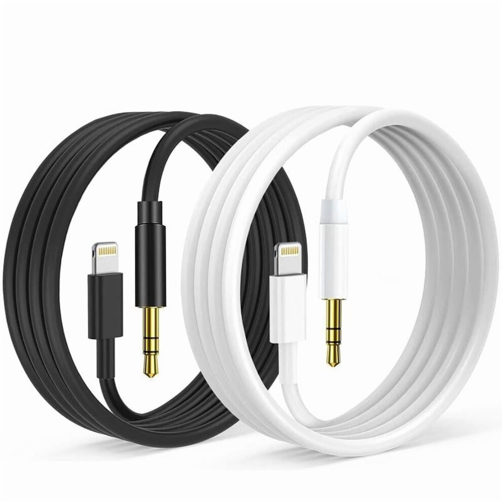 Lightning To 3.5Mm Aux Cable For Car And Home 3.3 Ft 974856754014