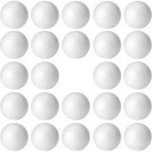 Bolas de espuma de poliestireno branco de 4 polegadas (24 unidades)