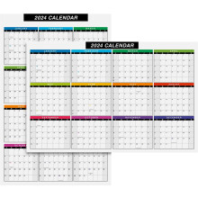 Calendario da scrivania 2024, 28x43 cm, reversibile, 12 mesi, 80 libbre.