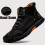 Olveros Men's Wide Leather Boots Waterproof Arch Support 2