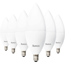 Sunco B11 kandelaar lamp 5W 3000K warm wit E12 mat 6