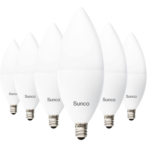 Λαμπτήρας Sunco B11 κηροπήγιο 5W3000K θερμό λευκό E12 παγωμένος 6