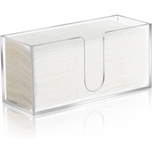 Distributeur de papier essuie-tout transparent en acrylique avec porte-serviettes pliables en trois parties (pliage en Z, en C ou multi-plis) –