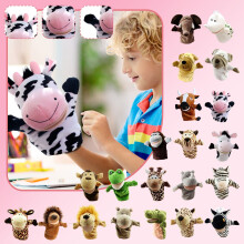 Open Mouth Cartoon Animal Hand Puppet Plush Toy – Interactive Parent-Child Role Play, Talking Puppet for Toddlers & Kids, Educational Gift (1 pc)