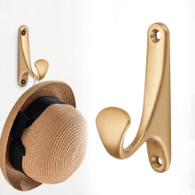 Crochets muraux pour peignoirs et serviettes, pour la cuisine et la salle de bain, installation sans perçage, couleur or.