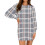 Damenkleid mit langen Ärmeln und Rundhalsausschnitt, hellgrau, Größe S 1