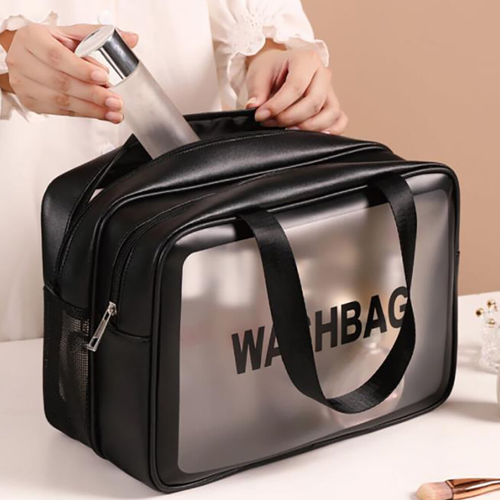 Travel Organizer Transparent Dry Wet Separation Makeup Bag