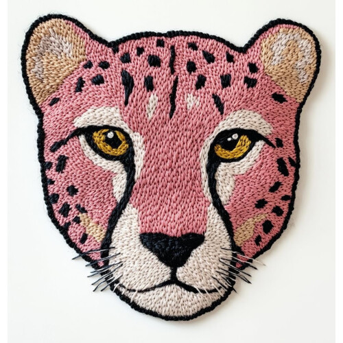 Leoparden-Punch-Needle-Set – DIY-Stickset mit