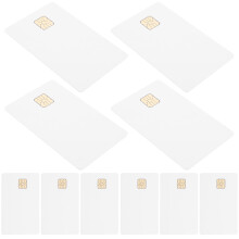 12-Pack Blank Credit Cards with Chips, IC Cards for Door Access Control and Security Systems