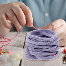 180pcs Loom Potholder Elastic Loops Set Nylon Multicolored for Craft Making