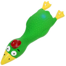 Quietschspielzeug aus Latex-Huhn, rot, Zahnreinigung, 1 Set