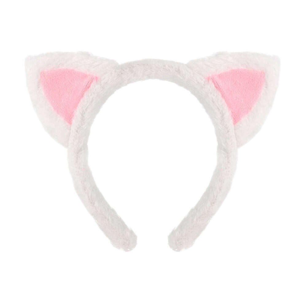 Plush Fuzzy Ears Headband Soft Hairbands for Cosplay Makeup Yoga and Photo Props Comfortable Adult and Teen Accessories