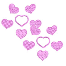 2pcs Heart-Shaped Cookie Cutters, Food-Grade & BPA-Free, Safe for Baking, Fondant & Frosting – Compatible with All DIY Cake Tools