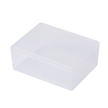 Cutie de depozitare dreptunghiulară din plastic transparent, pentru bijuterii, cutie de colectare a mărgelelor, organizator