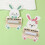 Σετ θήκης καρτών Bunny Money Cute Rabbit Design Paper Note Stand για γραφείο, γραφείο, σχολείο, τάξη, 5