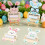 Σετ θήκης καρτών Bunny Money Cute Rabbit Design Paper Note Stand για γραφείο, γραφείο, σχολείο, τάξη, 7