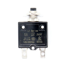 Circuit Breaker 12V/24V Push Button Resettable 5A