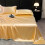 Σετ σεντόνια Queen Size - 3 τεμάχια σεντόνια Ice Silk Satin, αντιρυτιδικά για όλες τις εποχές, 1