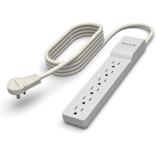 Přepěťová ochrana, prodlužovací kabel, 6 zásuvek, 1,8 m, 1080 J