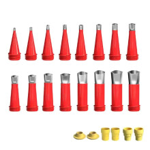 Ensemble d'applicateurs de calfeutrage silicone : 16 embouts et 6 bases