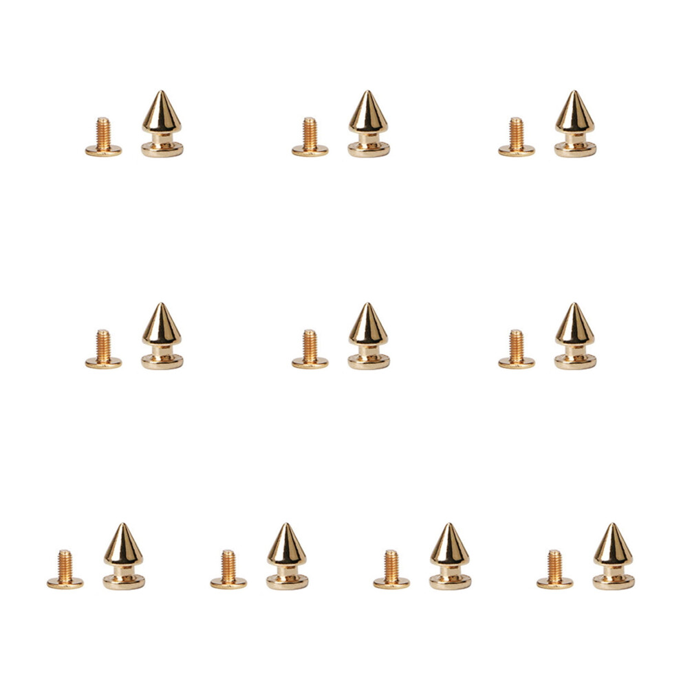 10 Set Punk Spikes Apparel Decoration Spikes Alloy Rivets Fashion Accessories For Leathercraft Rivet Studs And Projects 9399596551951