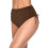 Dame trekantsbikinitrusser brun XL 1