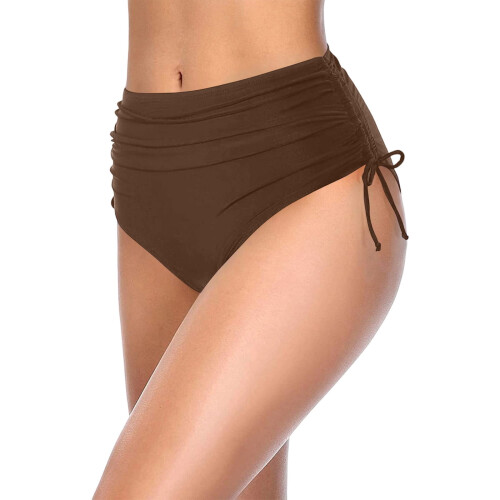 Dame trekantsbikinitrusser brun XL