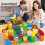 3D train set flexible rail building kit 51 pieces 3