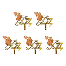 5pcs Capybara Acrylic Cake Toppers