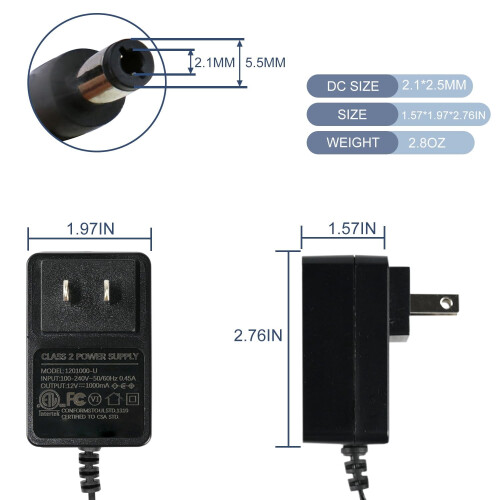 Batterilader for 12V Ride-On-leker1 enhet 2