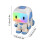 Feledorashia Remote Control Intelligent Programming Robot Electronic Pet Touch Sensor Light Changing Interactive Toy Home Decor Collection 3
