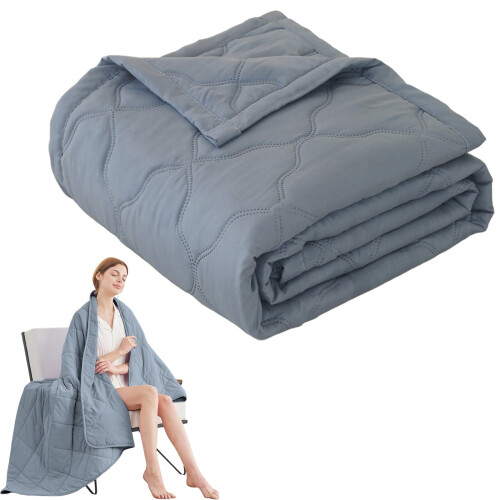 Quilted Throw Blanket Soft Washable 70.8678.87 Inch