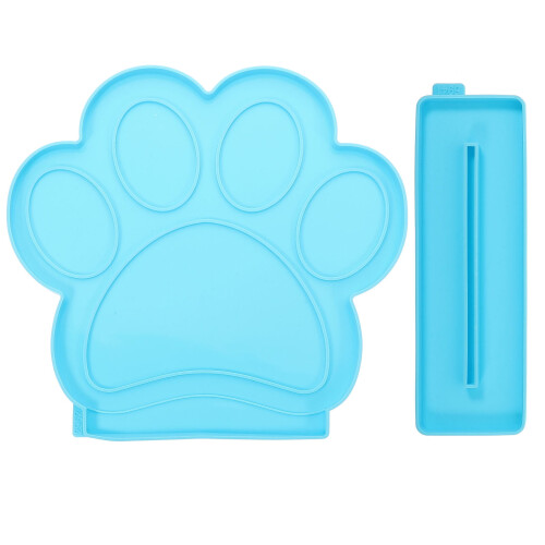 Σετ καλουπιών κορνίζας σιλικόνης Dog Paw για ρητίνη fondant