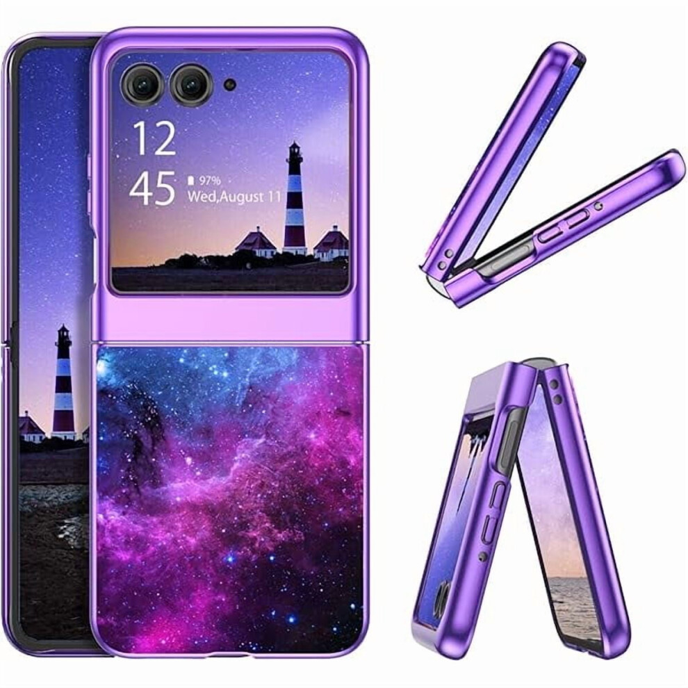 Glow-In- Space Nebula Case For Motorola Razr 2024/2025 (6.9''), Slim, Shockproof, Luminous Dark 9555307478294