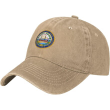 Nastaviteľná baseballová šiltovka Seal of New Hampshire pre mužov a ženy, vintage, 100% praná bavlnená, klobúk pre otcov