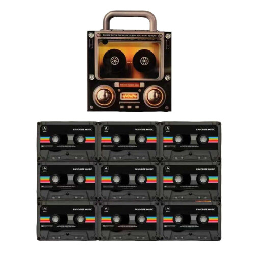 Kylmagneter med vintagemusik, 9 st