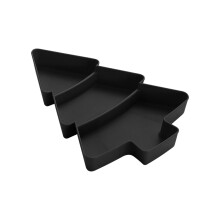 Multiple Compartment Plastic Snacks Serving Tray Festival Christmas Designs for Candy Nut and Party Snacks