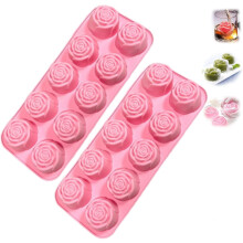 Moule en silicone rose alimentaire, lot de 2