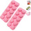 Moule en silicone rose alimentaire, lot de 2 1