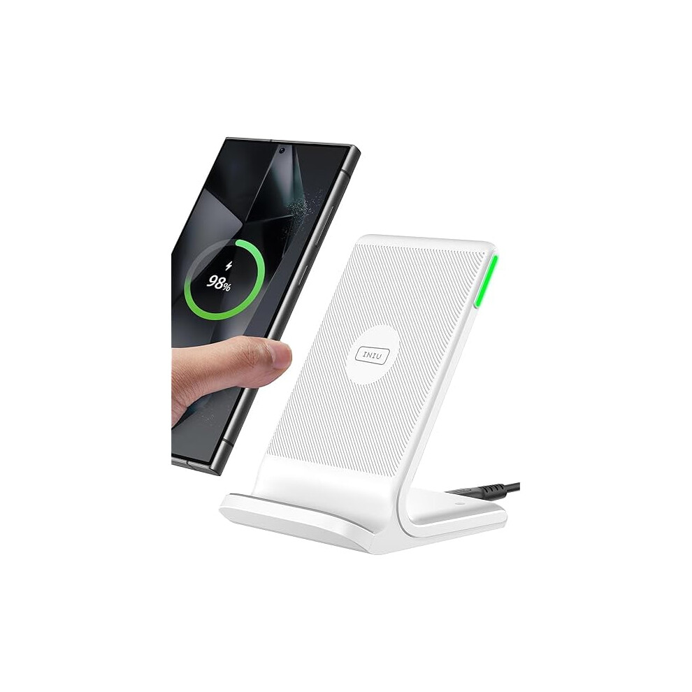 15W Qi-Certified Wireless Charging Stand – Compatible With Iphone 16/15/14/13/12 Pro/Xs & Samsung S23/S22/S21/Note 20 & Google 9399596554761