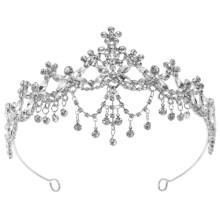 Silver Alloy Crown Sophisticated Bridal Headpiece for Special Days