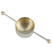 Pack of 2 Stainless Steel Cocktail Jigger Efficient Double Beads Measuring Cup Liquor Accessories for Restaurants