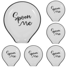 Ceramic Spoon Rest for Kitchen – Heat Resistant, Dishwasher Safe, Compatible with Spatula & Tong