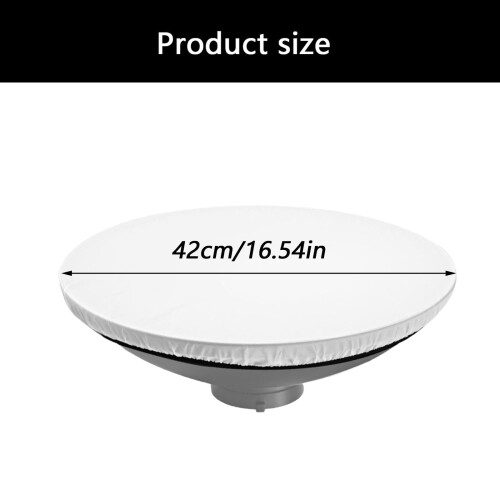42cm Soft Diffuser Lamp Cover Cloth Diffuser Reflectors Lamp Sock Photography Studio Accessories for Flashing Light 2