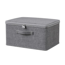 Foldable Storage Box with Combo Lock, Cationic Fabric, Collapsible Wardrobe Organizer – 38x25.5x16cm & 30x20x14cm, TV Table/BoxAir Mount Compatible