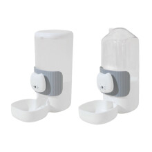 Automatic Dog Feeder Water Dispenser With Cartoon Cats Face Safe PP Easy Installation For Busy Owner Home Decors